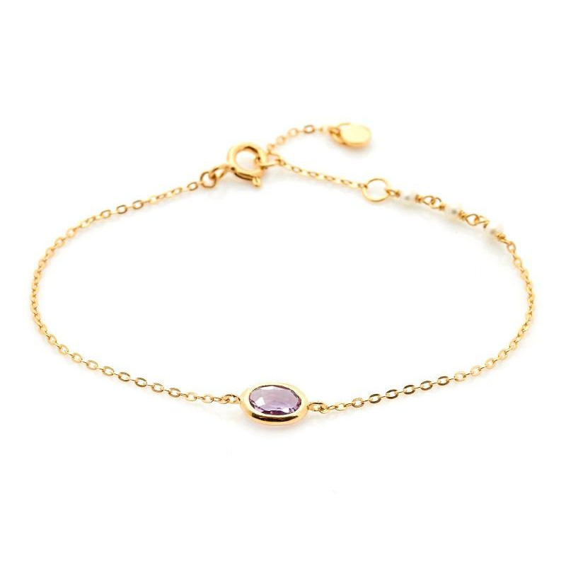Bracciale ametista e perle, ricordo eterno — foto 1