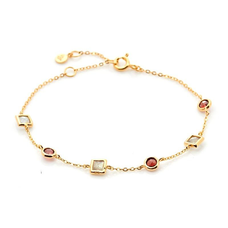 Bracciale granato e labradorite, per evocare ricordi speciali — foto 1