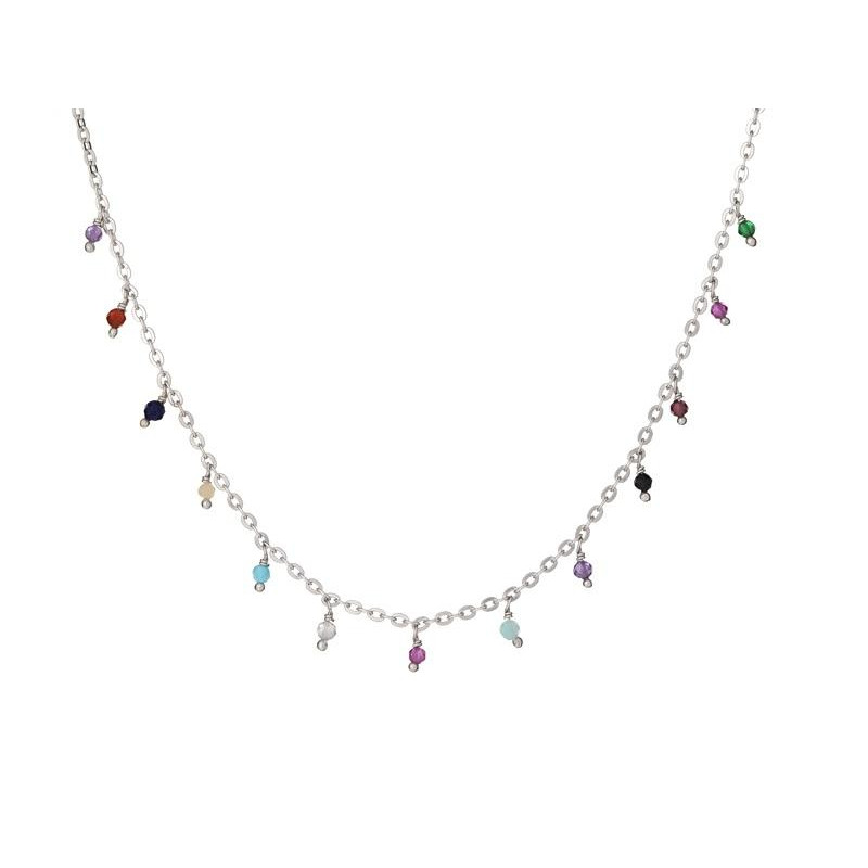 Collana multicolori pietre, per portare con te un'intenzione — foto 1