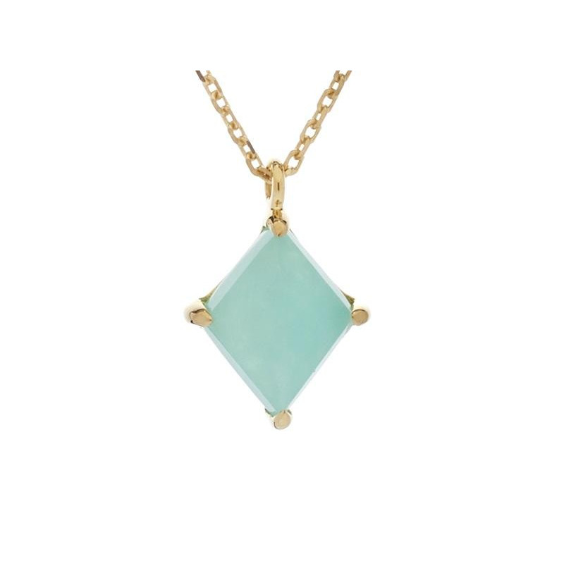 Collana in argento 925 con amazzonite blu, per custodire serenità — foto 1
