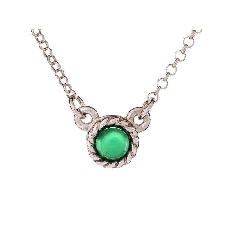 Collana tonda con agata verde, per preservare il buon Fortune — foto 1