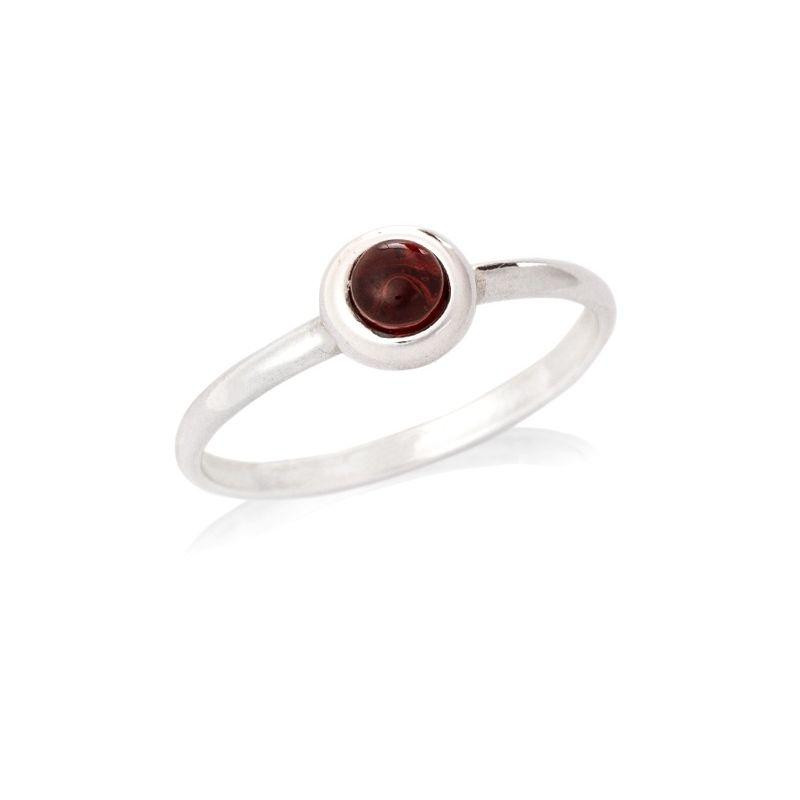Anello granato rosso naturale, per affacciarti al dolce sole — foto 1