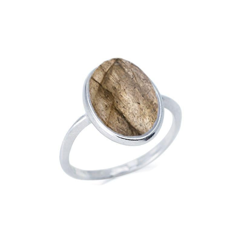 Anello labradorite multicolore, per portare l'essenza del mare — foto 1