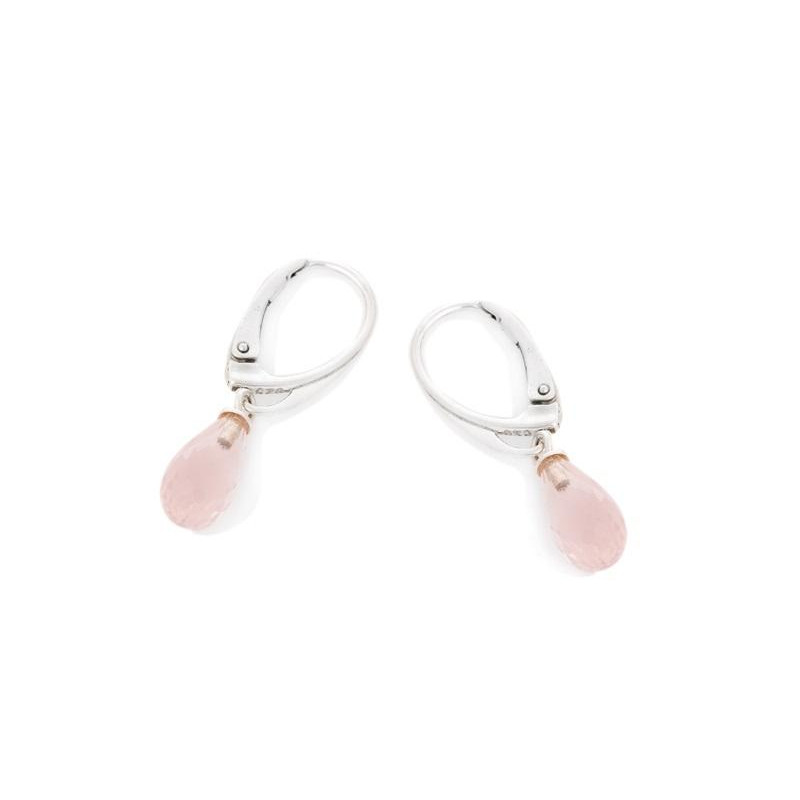 Orecchini quarzo rosa, per portare l'amore — foto 1