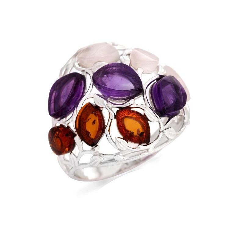 Anello pietre naturali multicolori, per esprimere la tua essenza — foto 1