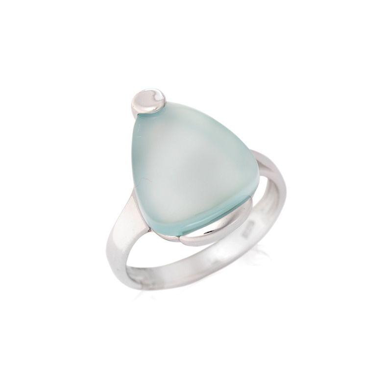 Anello agata acqua naturale tinta, per custodire i tuoi sogni — foto 1