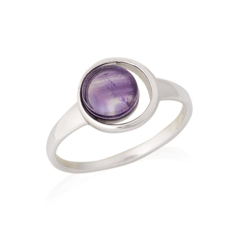 Anello con ametista naturale, per incantare il tuo stile — foto 1