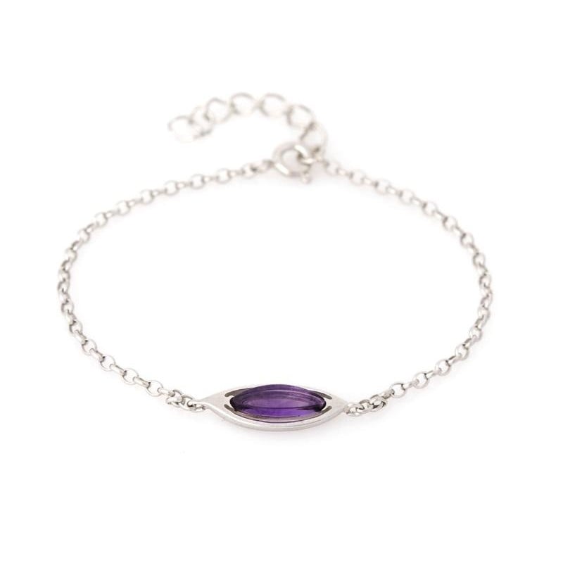 Bracciale ametista viola, per evocare l'essenza scintillante — foto 1