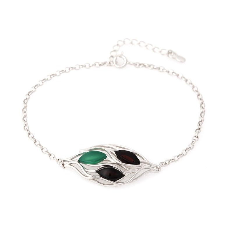 Bracciale ambra e agata verde, per onorare le vecchie tradizioni — foto 1