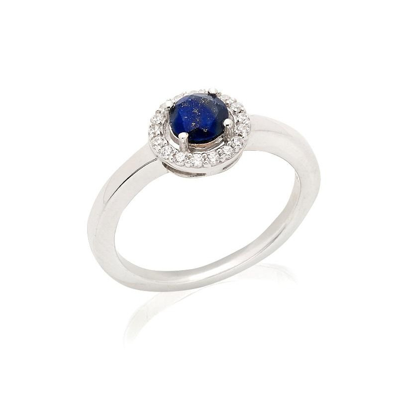 Anello lapislazzuli e zirconio, per portare la purezza — foto 1