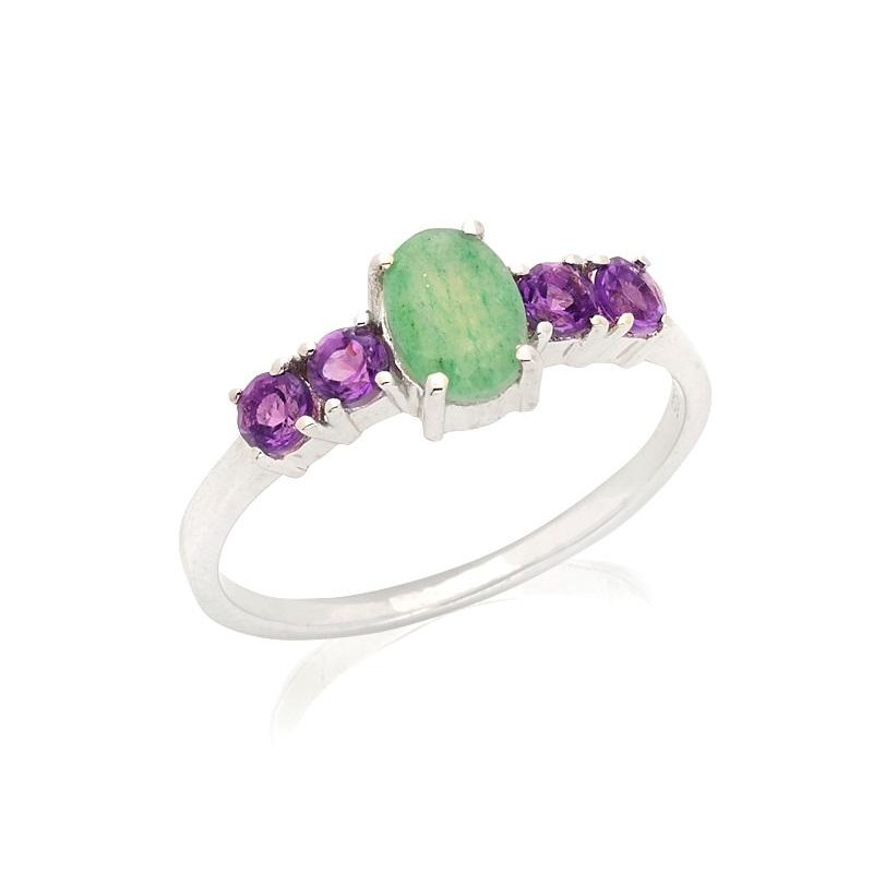 Anello avventurina e ametista, per raccontare storie — foto 1