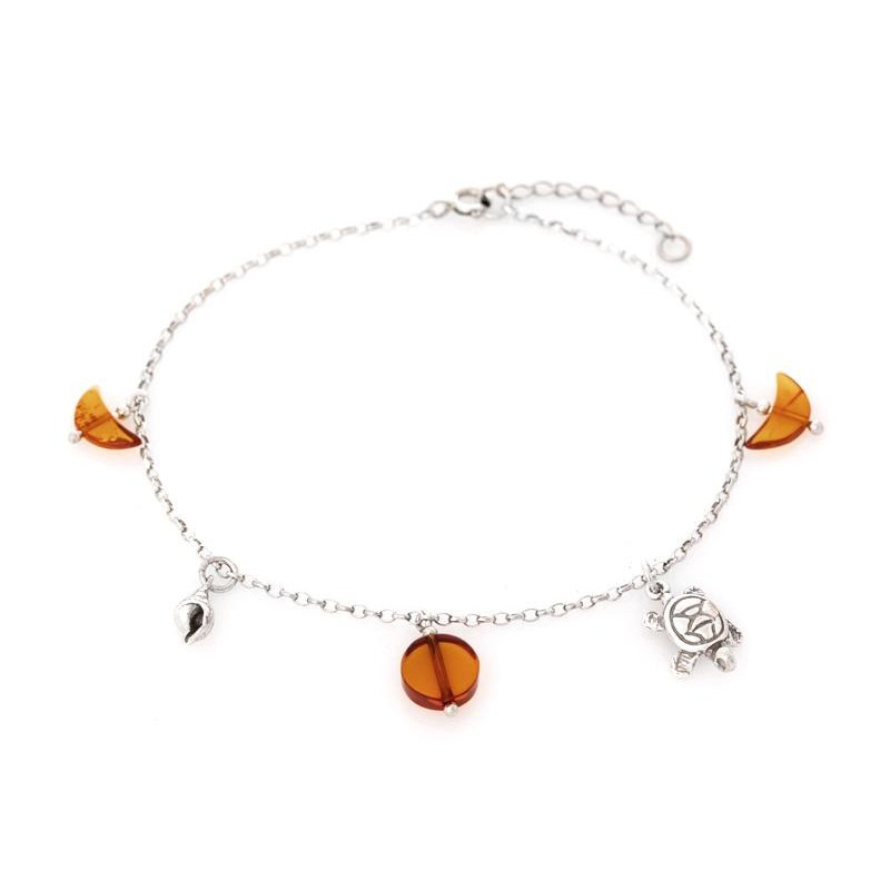 Bracciale tartaruga conchiglia ambra, per evocare la natura — foto 1