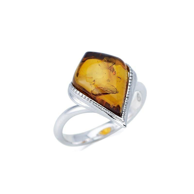 Anello ambra cognac Mar Baltico, per portare l'essenza del mare — foto 1