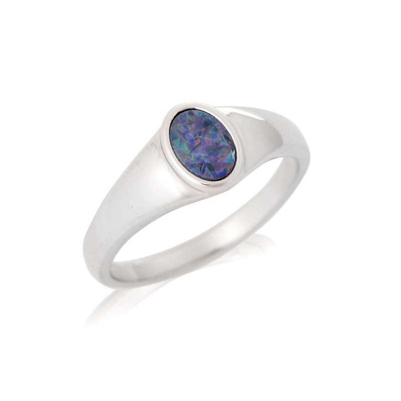 Anello opale blu, per racchiudere il cielo in mano — foto 1