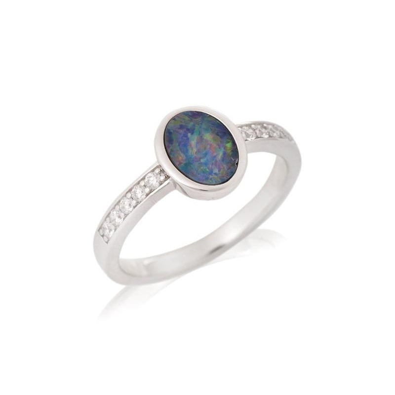 Anello opale e zirconio, per evocare il dolce sogno — foto 1
