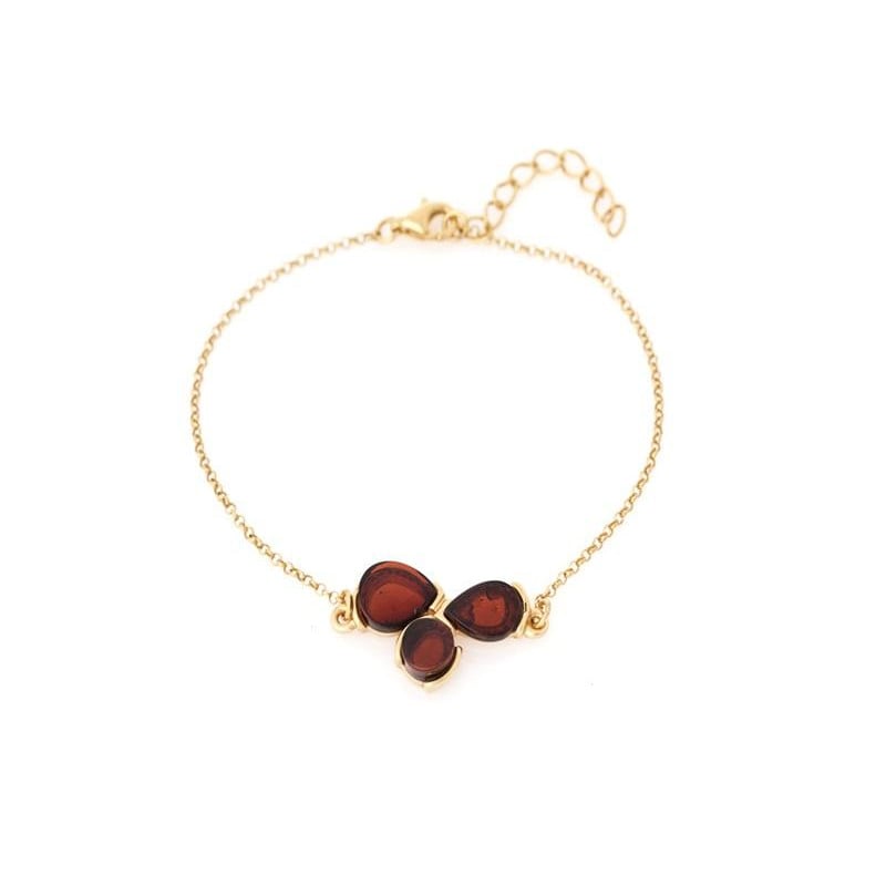 Bracciale ambra cognac, per portare con te un'intenzione — foto 1
