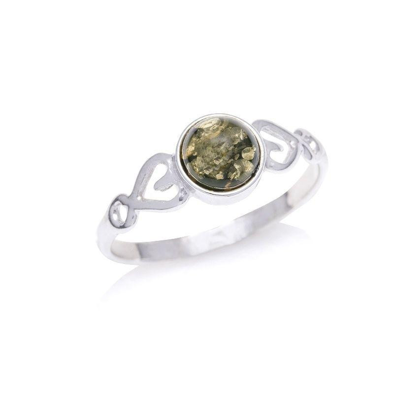 Anello ambra verde baltica, per portare l'essenza del mare — foto 1