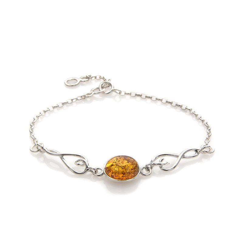Bracciale ambra cognac, per tenere accanto al cuore — foto 1