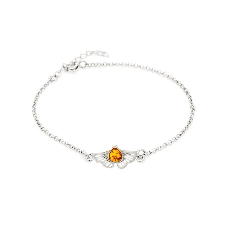 Bracciale Ginkgo con ambra, per onorare le vecchie virtù — foto 1