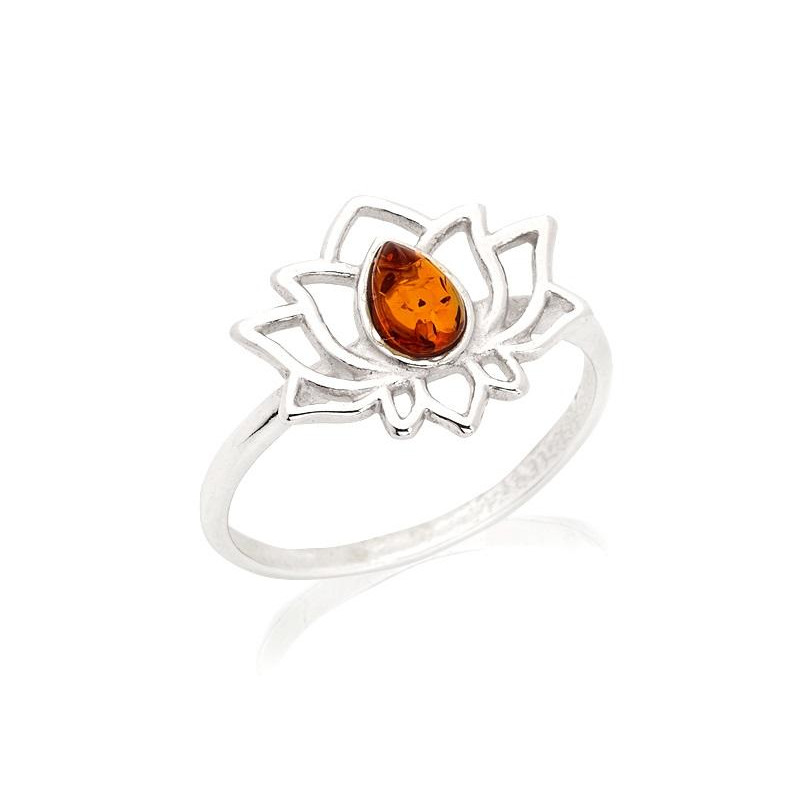 Anello Lotus Ambra Cognac, Per evocare ricordi dolci — foto 1