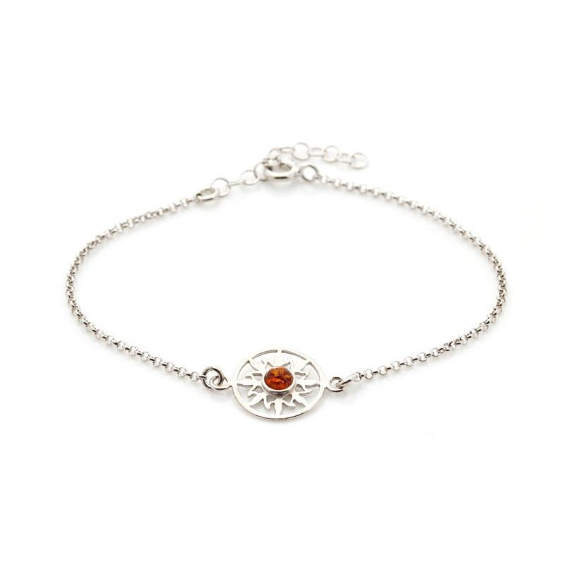 Bracciale sole ambra cognac, per raccontare la tua storia — foto 1