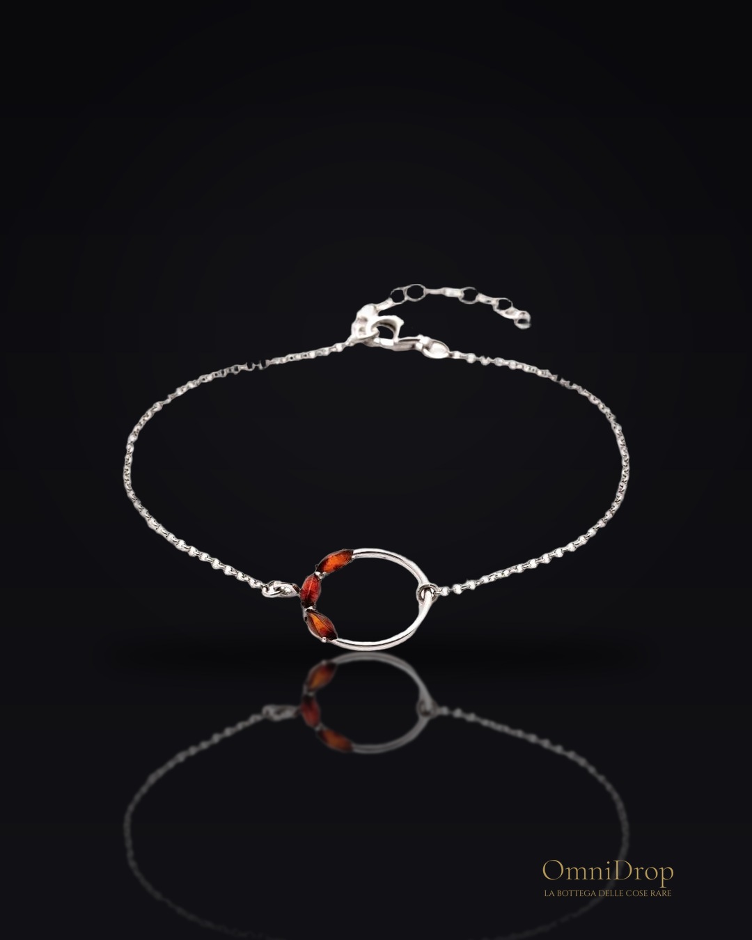 Bracciale tondo ambra cognac, per evocare ricordi dolci