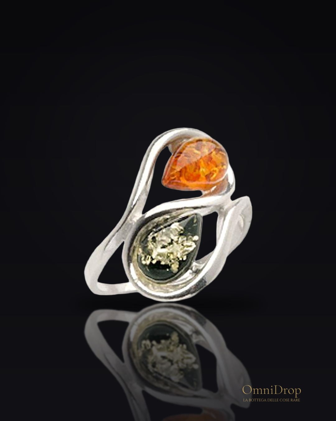 Anello ambra multicolore, per conservare i ricordi