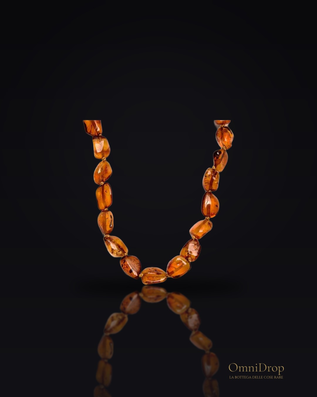 Collana ambra cognac, per portare con te un'intenzione