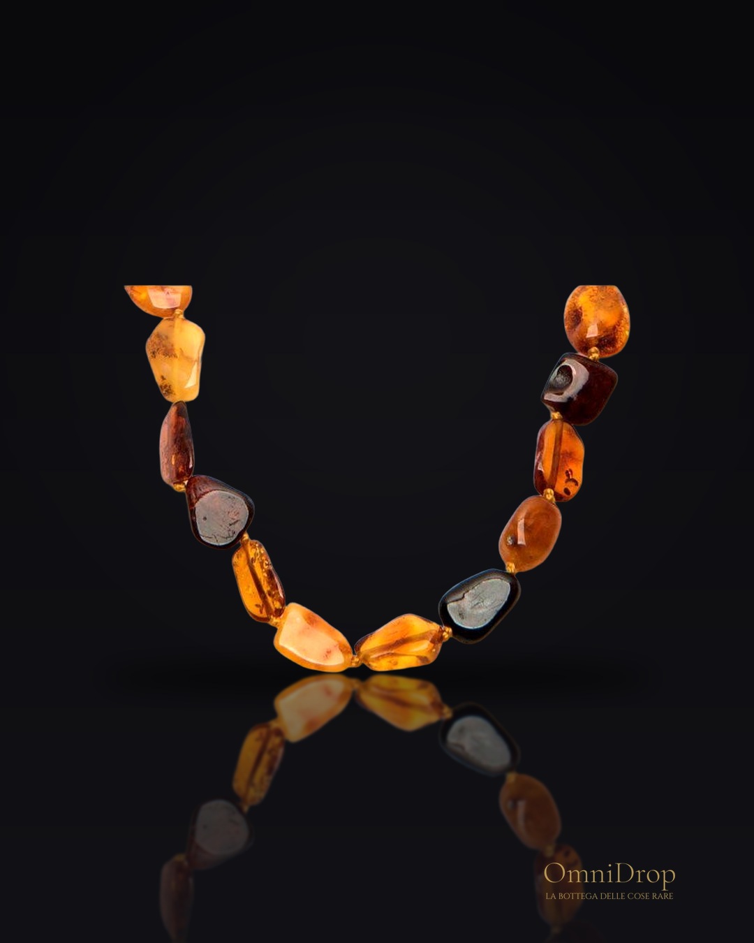 Collana ambra multicolore, per racchiudere i tuoi pensieri