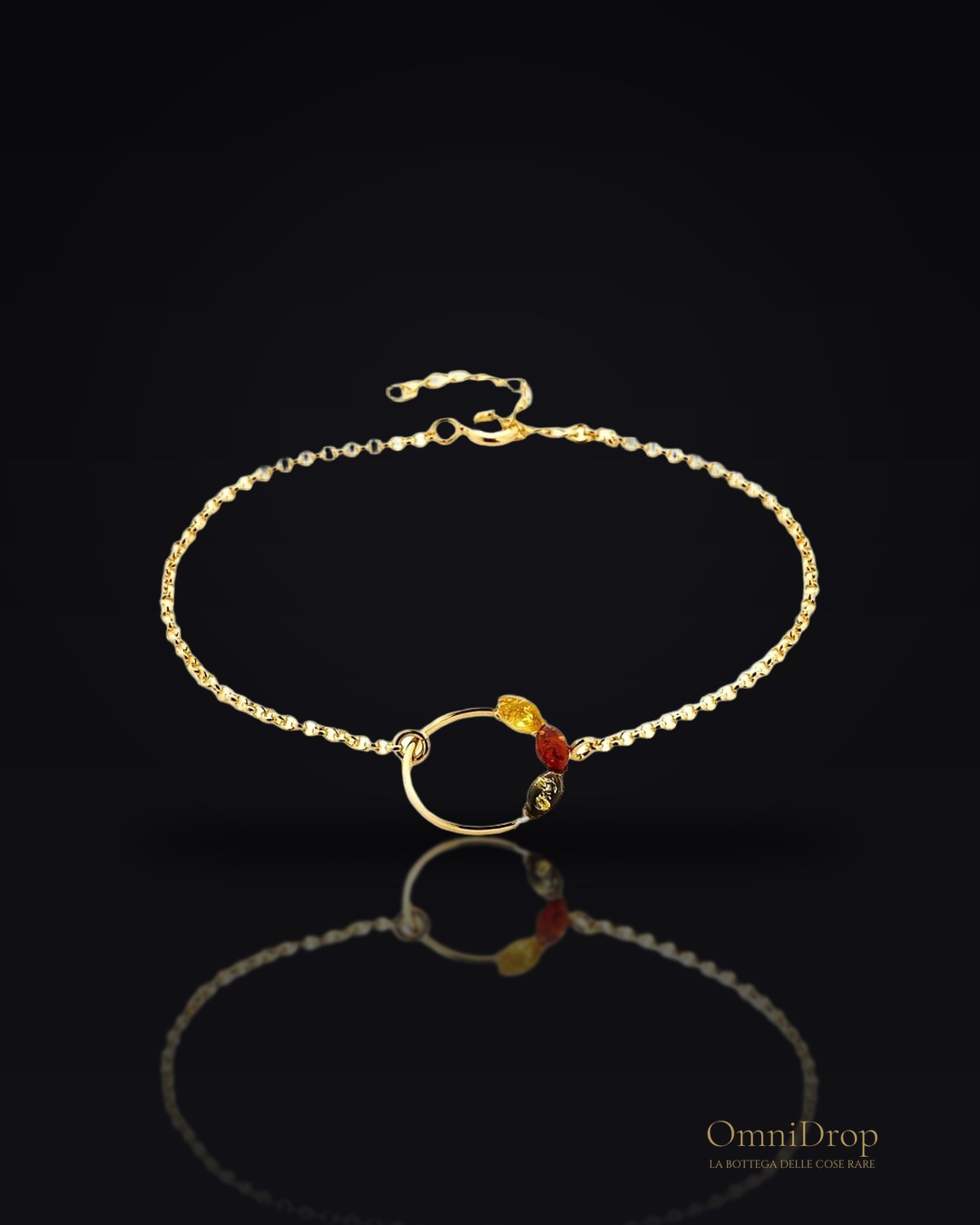 Bracciale ambra multicolore, per illuminare il tuo cammino