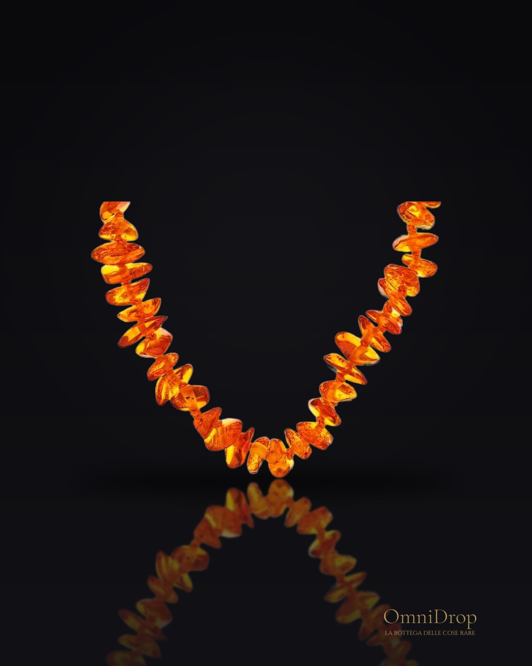 Collana in ambra naturale del Mar Baltico, 45 cm, per custodire la tua luce interiore