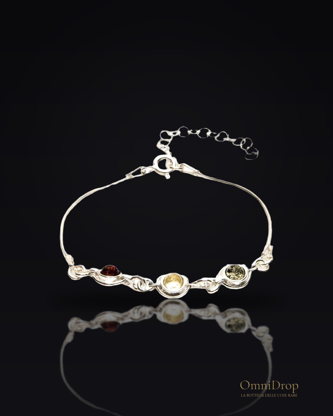 Bracciale ambra multicolore, per condividere i tuoi momenti