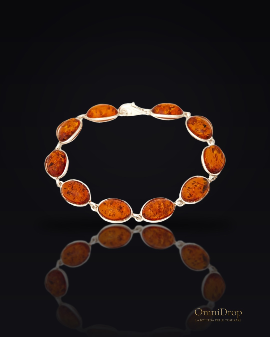Bracciale ambra cognac, per raccontare la tua storia