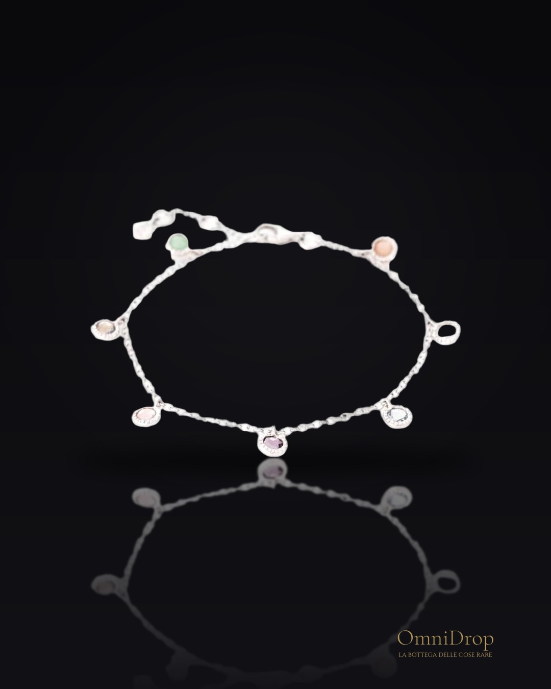 Bracciale multicolori in argento 925, per evocare i tuoi sogni