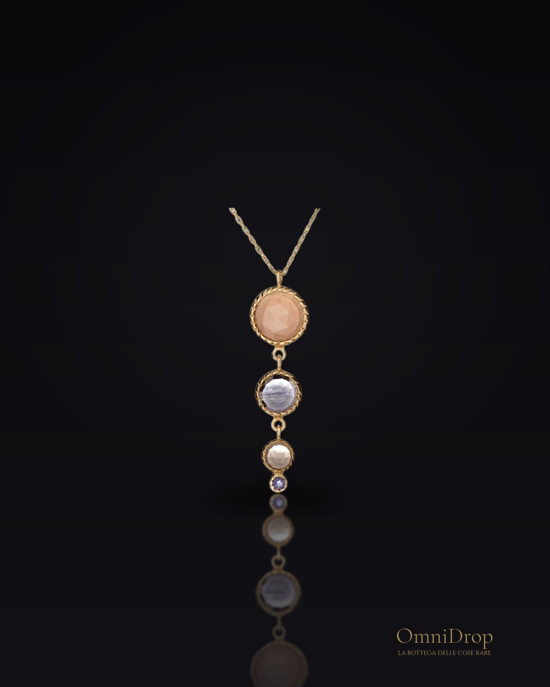 Collana multi-pietre multicolori, per portare con te un'intenzione
