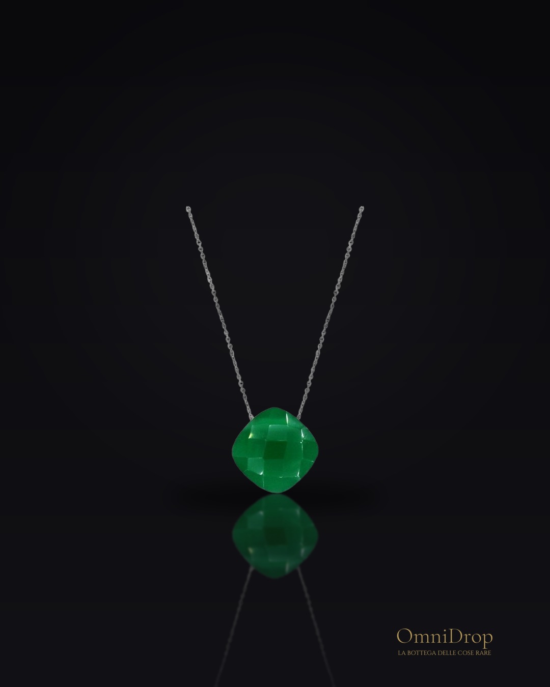 Collana calcedonio verde, per connetterti al naturale