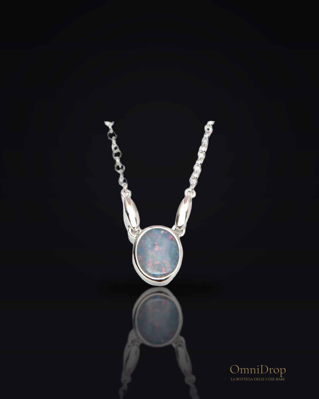 Collana opale blu, per portare l'eterna dolcezza