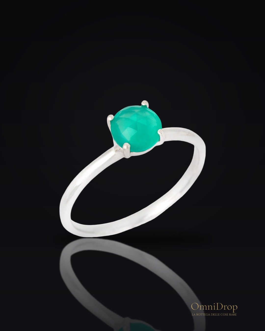 Anello Onice Verde, per evocare la natura