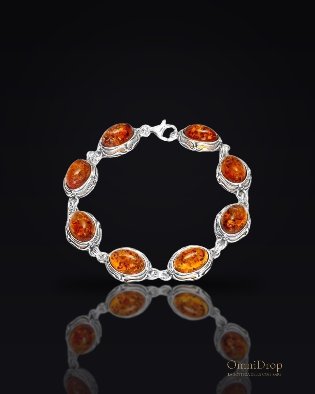 Bracciale ambra cognac, per conservare i ricordi