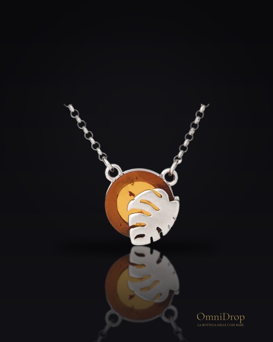 Collana ambra cognac, per racchiudere i tuoi ricordi