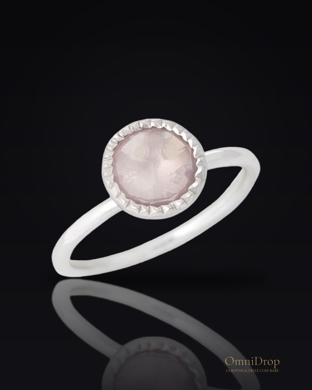 Anello quarzo rosa, per trasmettere amore