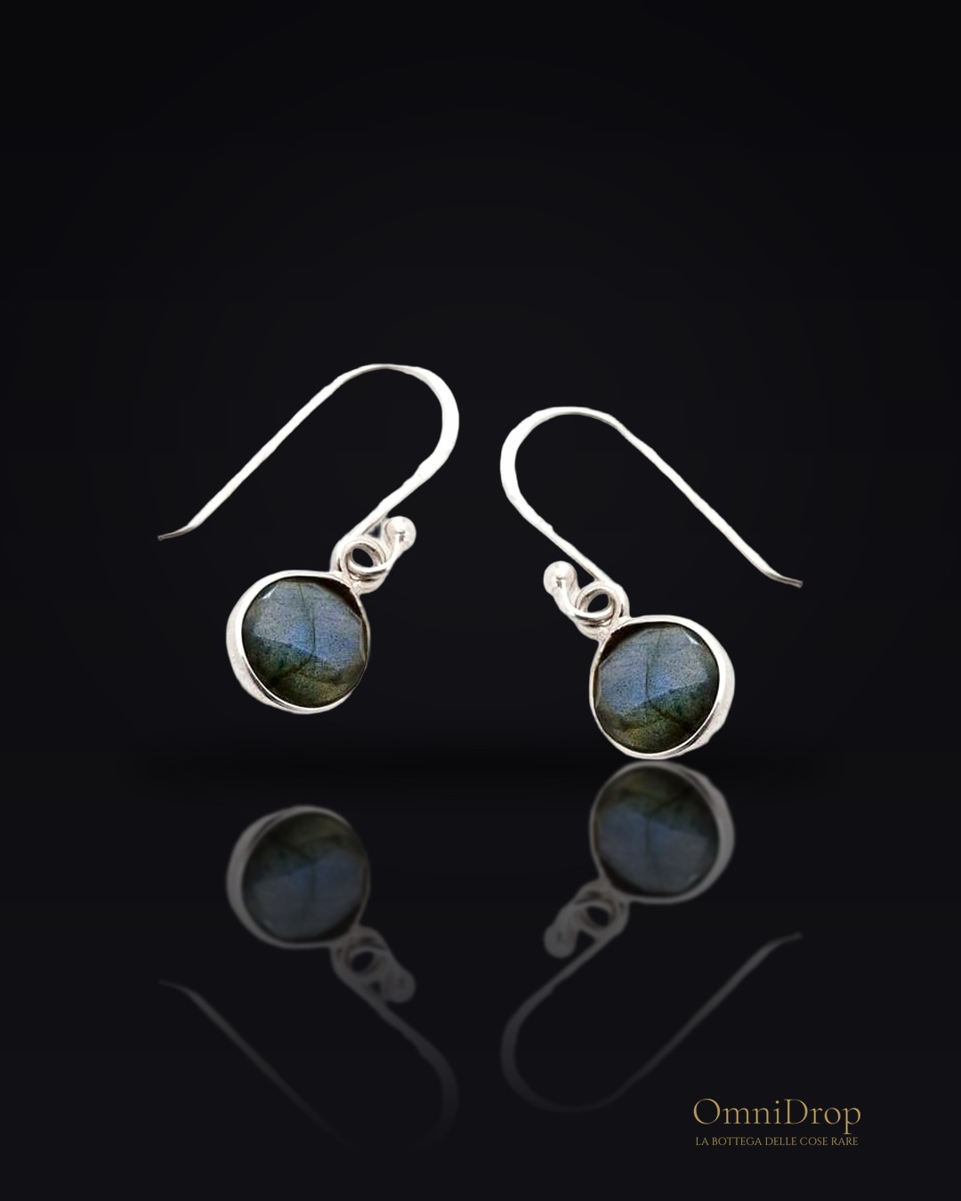 Orecchini multicolore labradorite, per evocare le tue radici naturale