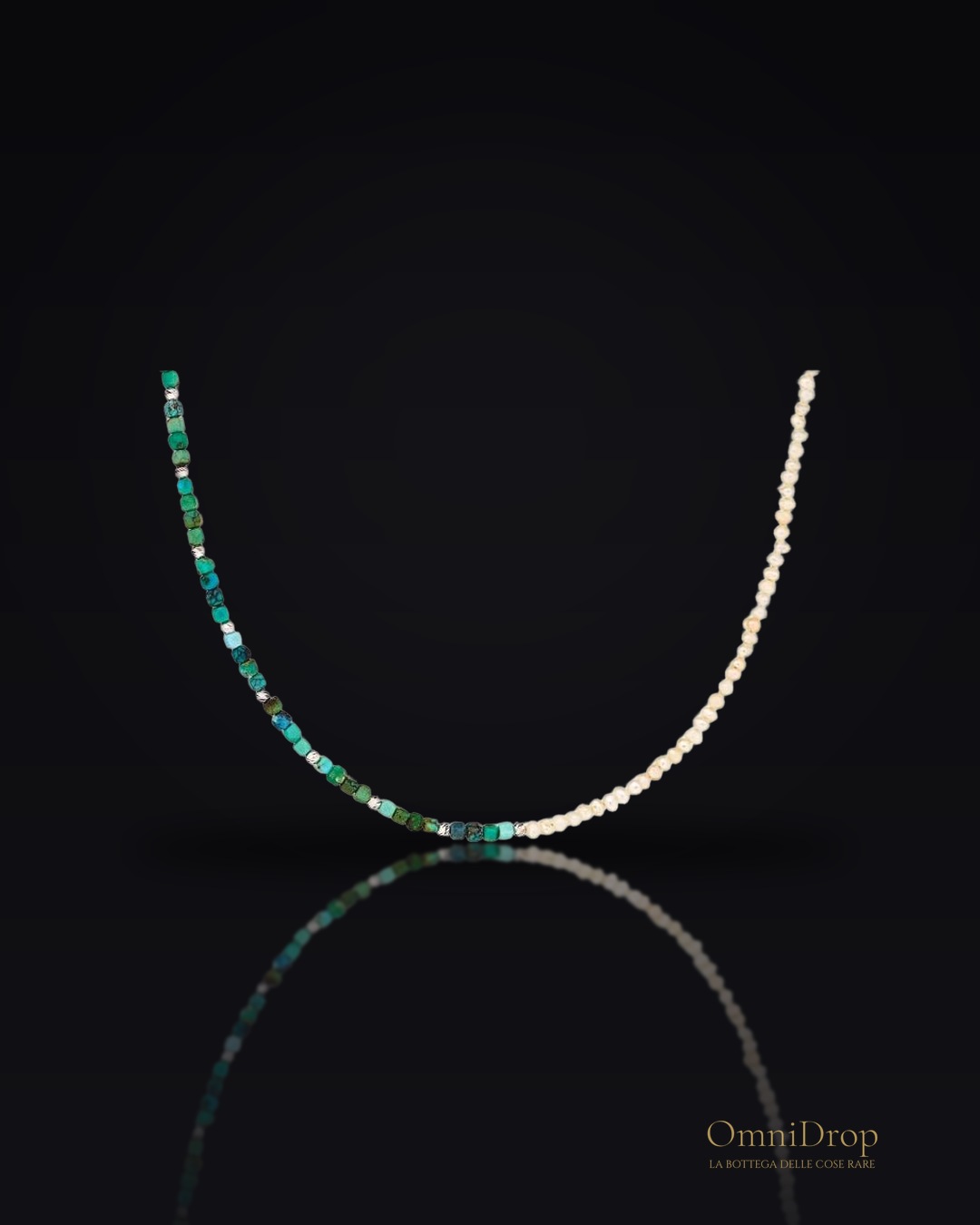 Collana turchese e perla, eleganza duratura