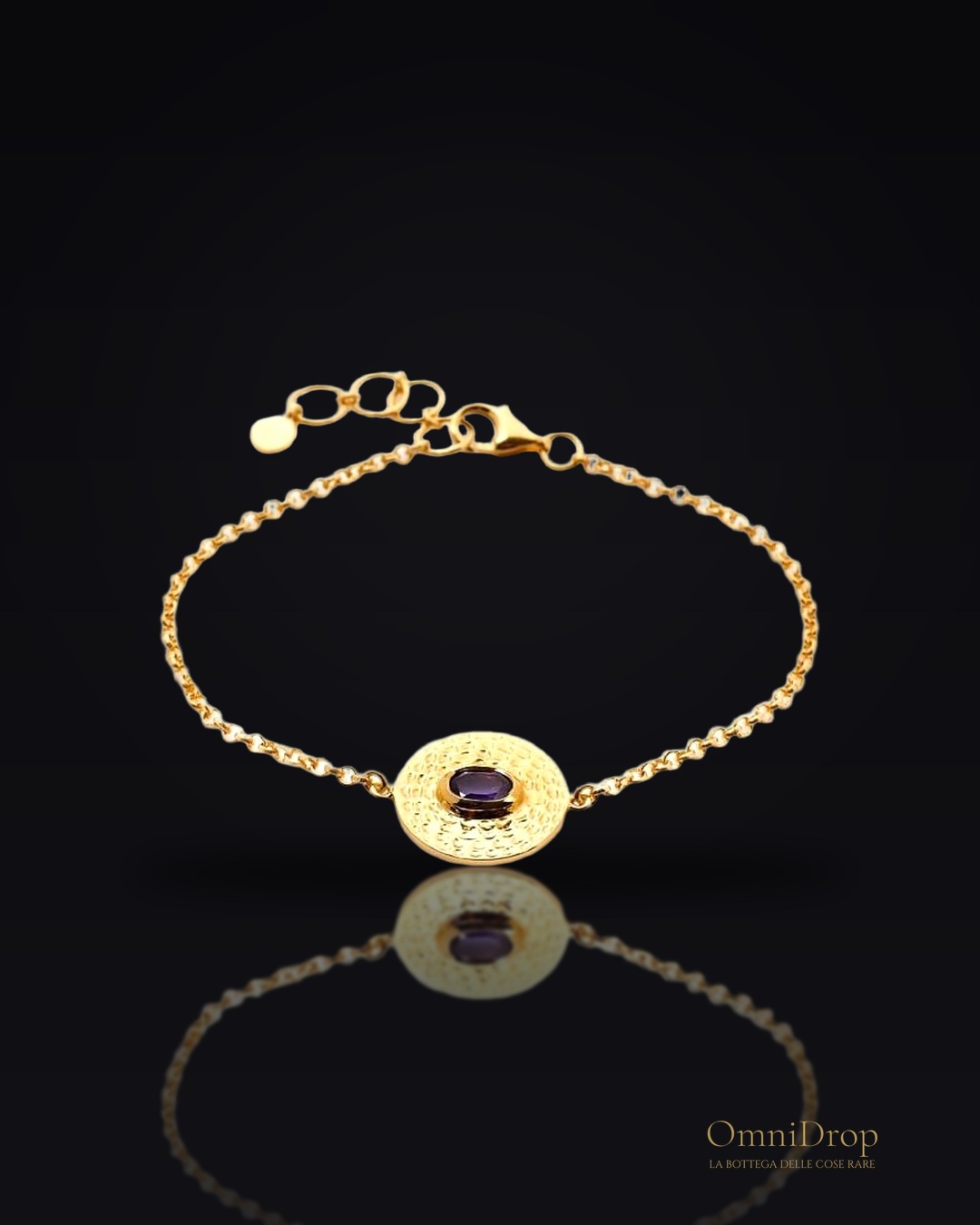 Bracciale ametista viola, per evocare l'eleganza