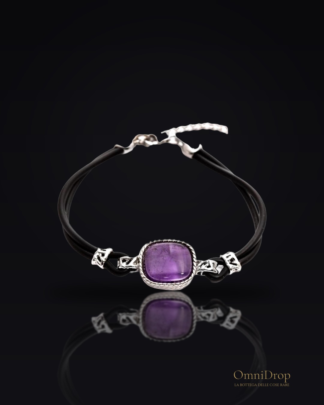 Bracciale ametista viola, per evocare l'essenza della bellezza