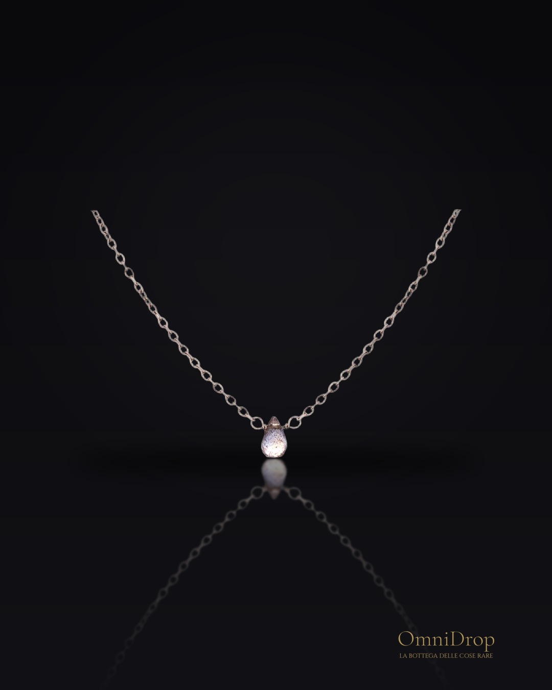 Collana Labradorite Marrone Goccia, Per preservare i tuoi ricordi