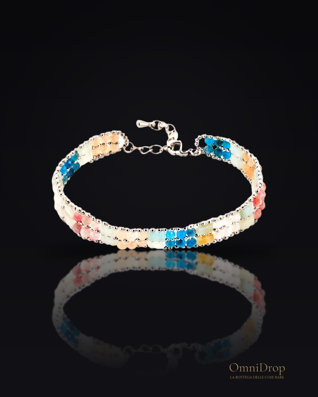 Bracciale multipietra multicolore, per esprimere la tua essenza