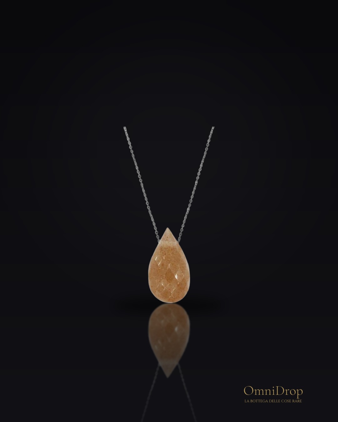 Collana pietra luna rosa, per condividere la dolcezza