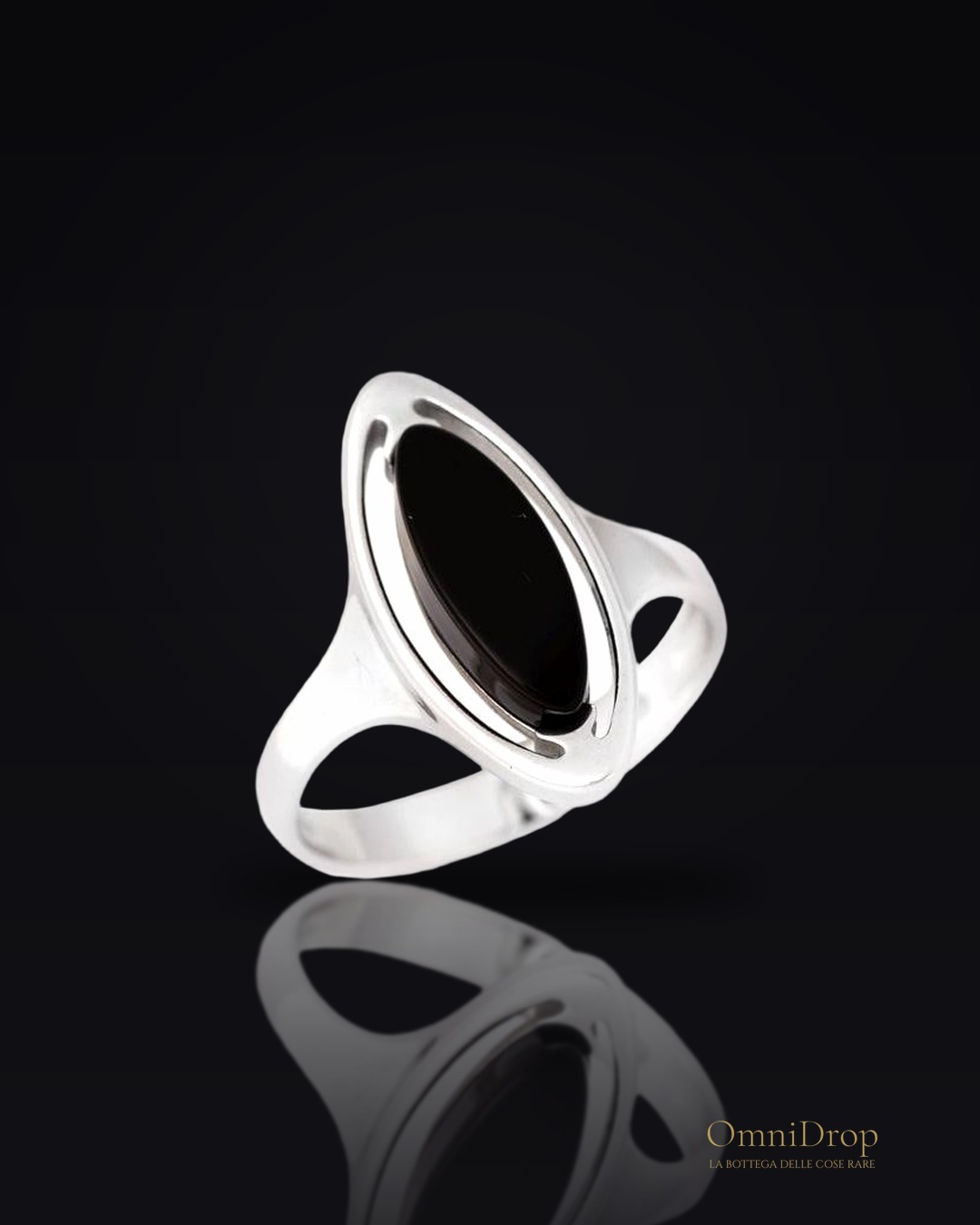 Anello agata nera, per portare l'enigма