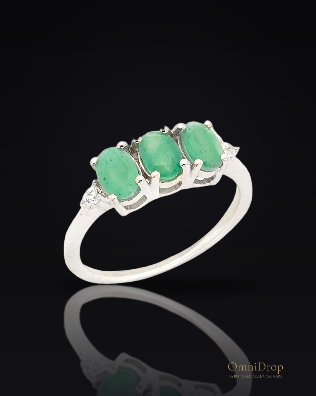 Anello multipietre avventurina verde, per racchiudere i tuoi sogni
